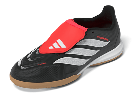 adidas Predator League Fold-Over Tongue IN Indoor Youth Soccer Shoes - Black/White