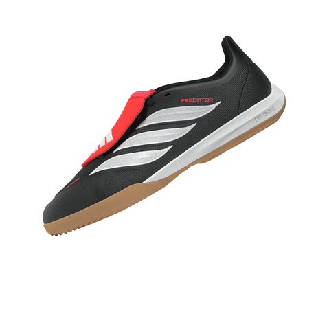 adidas Predator League Fold-Over Tongue IN Indoor Youth Soccer Shoes - Black/White