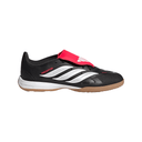 adidas Predator League Fold-Over Tongue IN Indoor Youth Soccer Shoes - Black/White
