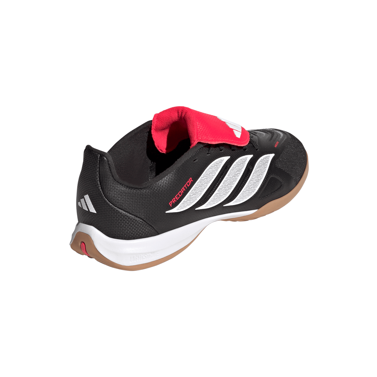 adidas Predator League Fold-Over Tongue IN Indoor Youth Soccer Shoes - Black/White