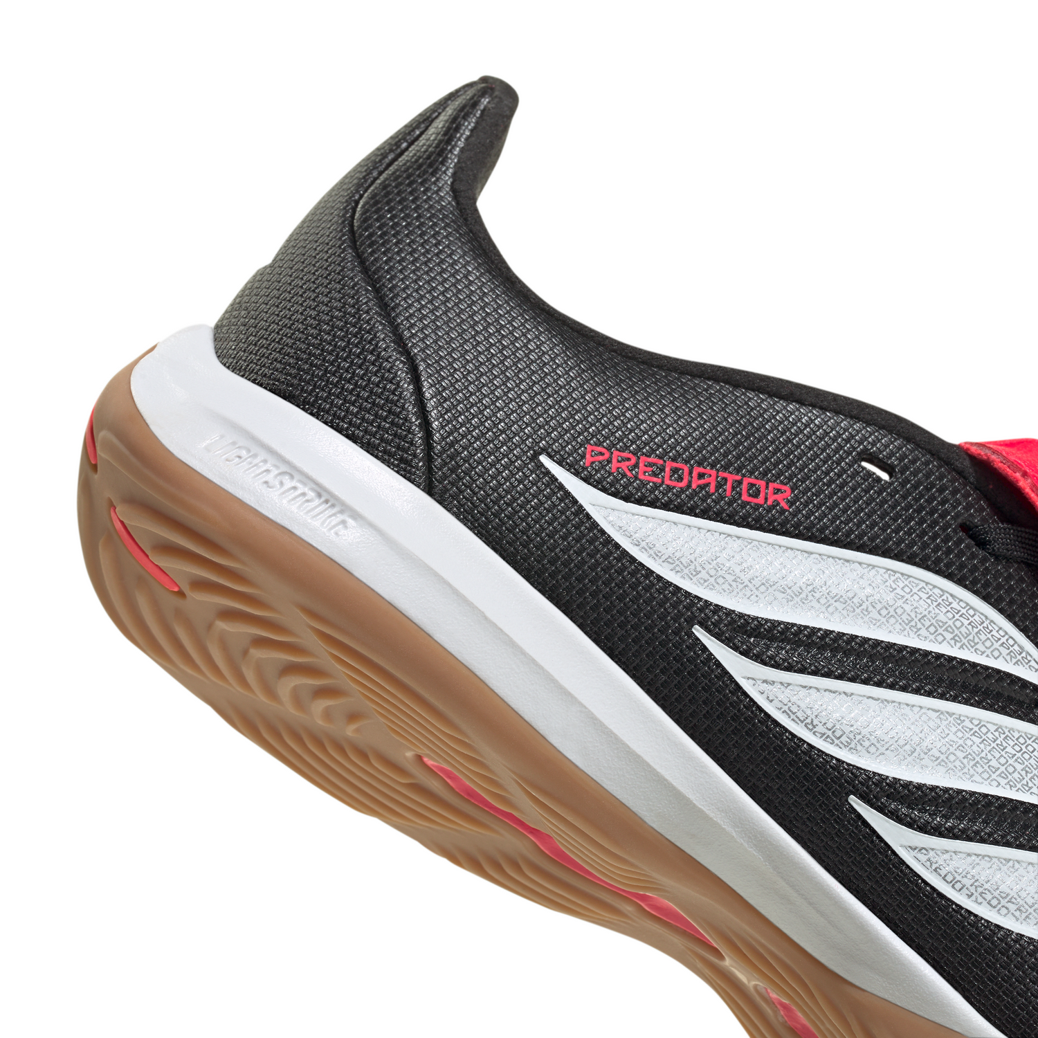 adidas Predator League Fold-Over Tongue IN Indoor Youth Soccer Shoes - Black/White
