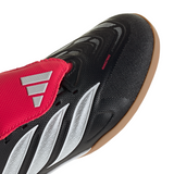 adidas Predator League Fold-Over Tongue IN Indoor Youth Soccer Shoes - Black/White