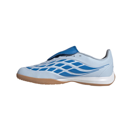 adidas Predator League Fold-Over Tongue IN Indoor Youth Soccer Shoes - Sky/Blue/Yellow