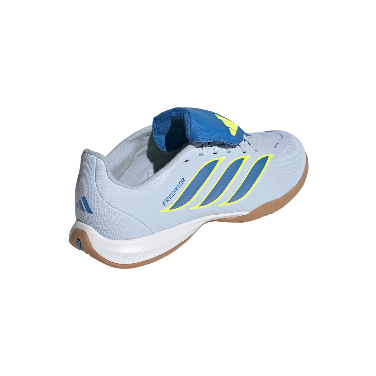 adidas Predator League Fold-Over Tongue IN Indoor Youth Soccer Shoes - Sky/Blue/Yellow