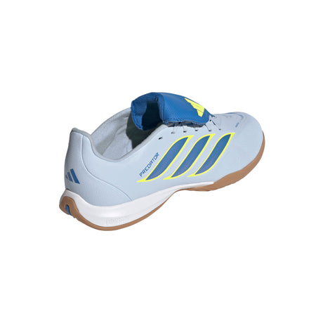 adidas Predator League Fold-Over Tongue IN Indoor Youth Soccer Shoes - Sky/Blue/Yellow