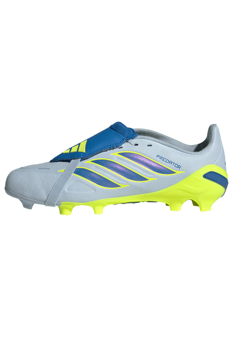 adidas Predator League Fold-Over Tongue FG Firm Ground Youth Soccer Cleats - Sky/Blue/Yellow