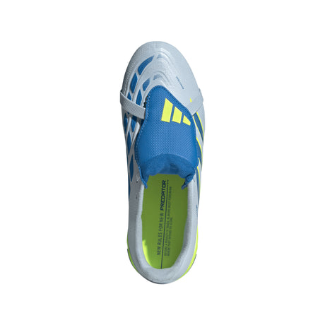 adidas Predator League Fold-Over Tongue FG Firm Ground Youth Soccer Cleats - Sky/Blue/Yellow