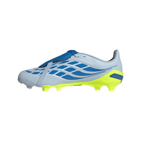 adidas Predator League Fold-Over Tongue FG Firm Ground Youth Soccer Cleats - Sky/Blue/Yellow