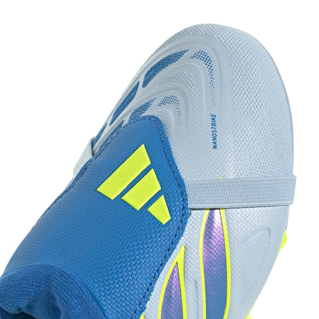 adidas Predator League Fold-Over Tongue FG Firm Ground Youth Soccer Cleats - Sky/Blue/Yellow