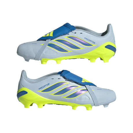 adidas Predator League Fold-Over Tongue FG Firm Ground Youth Soccer Cleats - Sky/Blue/Yellow