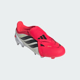 adidas Predator League Fold-Over Tongue FG Firm Ground Youth Soccer Cleats - Lucid Red/Black