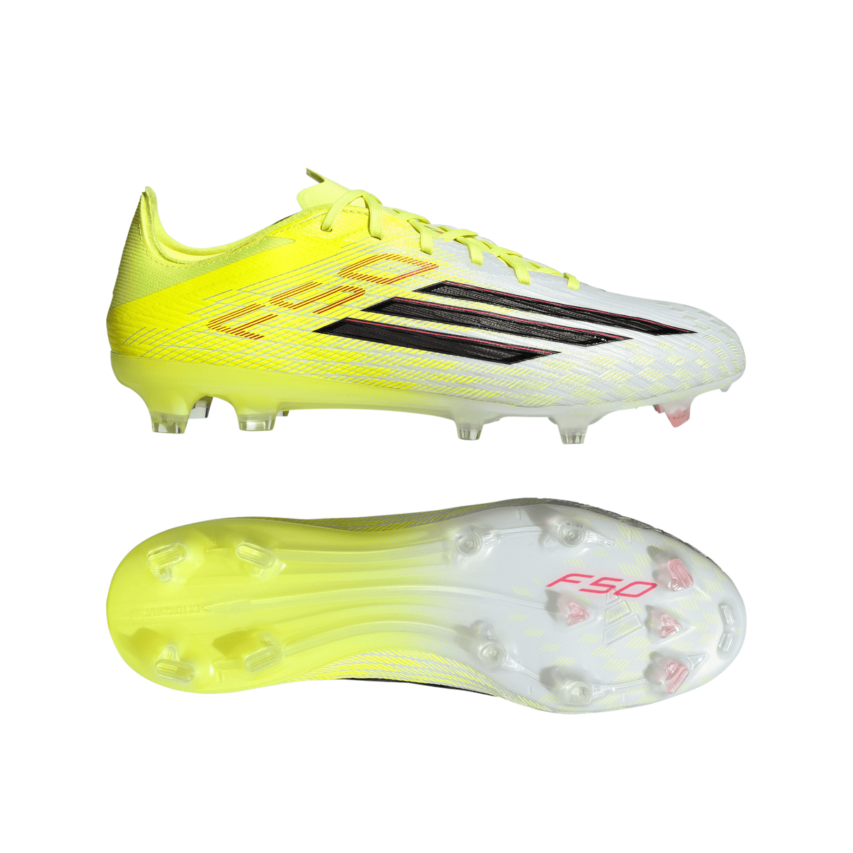 Botines de fútbol adidas F50 Pro FG para terreno firme de hombre - Amarillo/Negro/Rojo