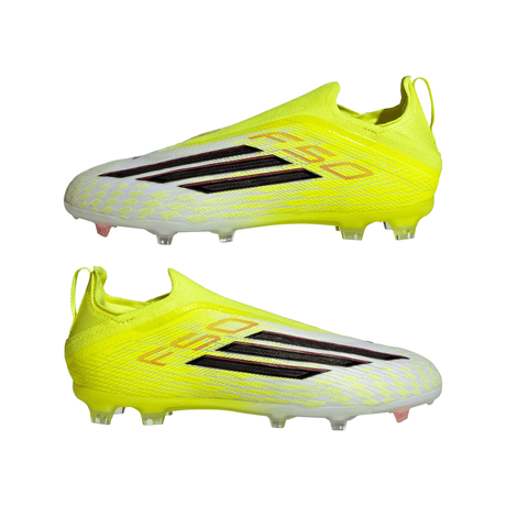 adidas F50 Elite Laceless FG Firm Ground Youth Soccer Cleats - Yellow/Black/Red