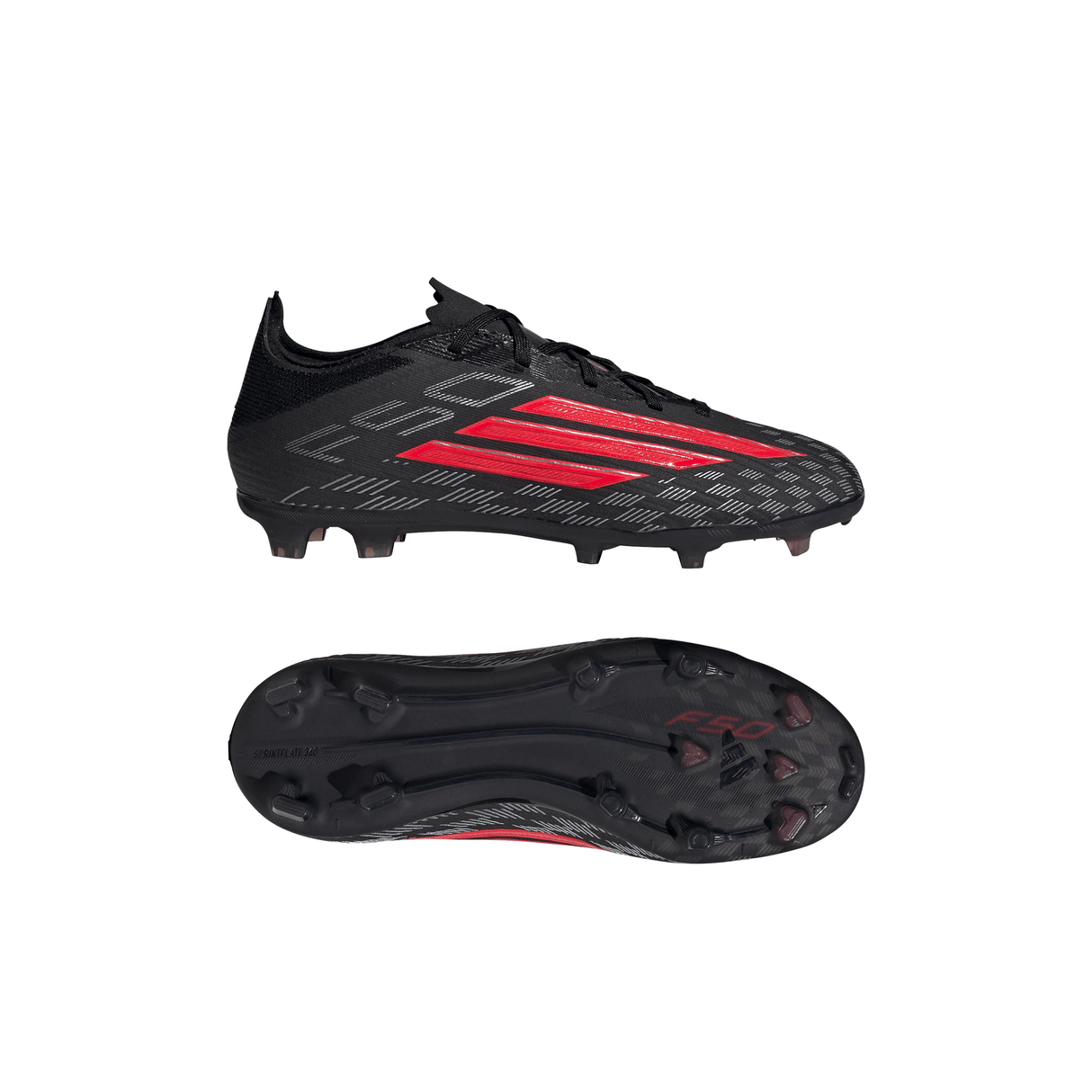adidas F50 Elite FG Firm Ground Youth Soccer Cleats - Black/Red