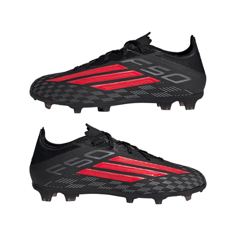 adidas F50 Elite FG Firm Ground Youth Soccer Cleats - Black/Red