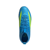 adidas F50 Elite Mid Cut FG Firm Ground Youth Soccer Cleats - Blue/Yellow/Aqua