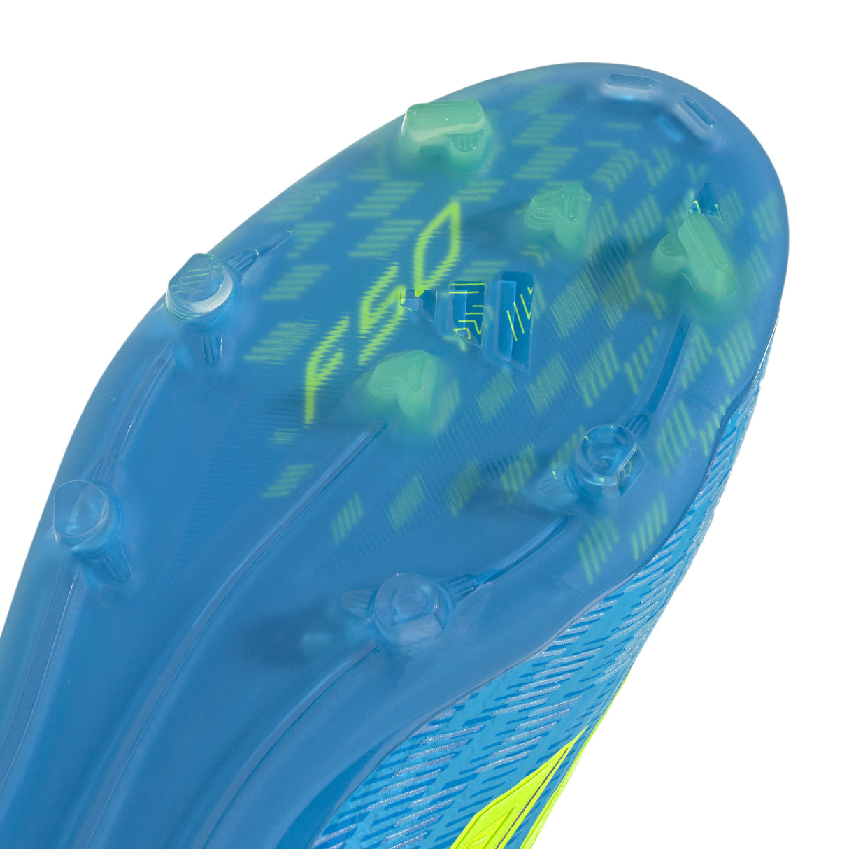 adidas F50 Elite Mid Cut FG Firm Ground Youth Soccer Cleats - Blue/Yellow/Aqua