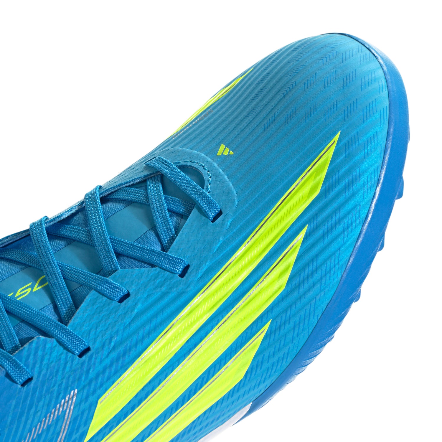 adidas F50 League TF Turf Men's Soccer Cleats - Blue/Yellow/Aqua