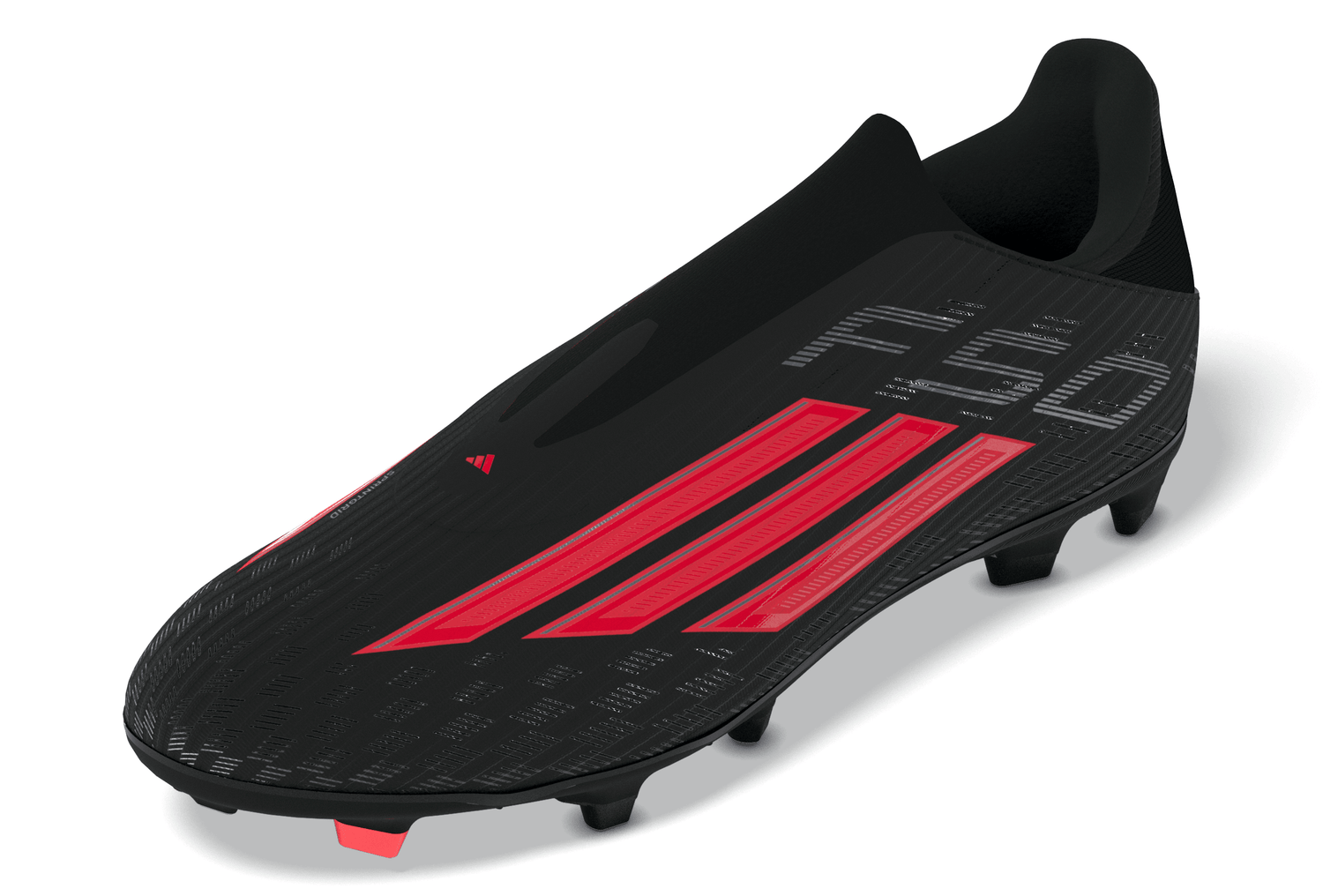 Tacos de fútbol para hombre adidas F50 League sin cordones FG/MG para terreno firme / múltiples superficies - Negro/Rojo