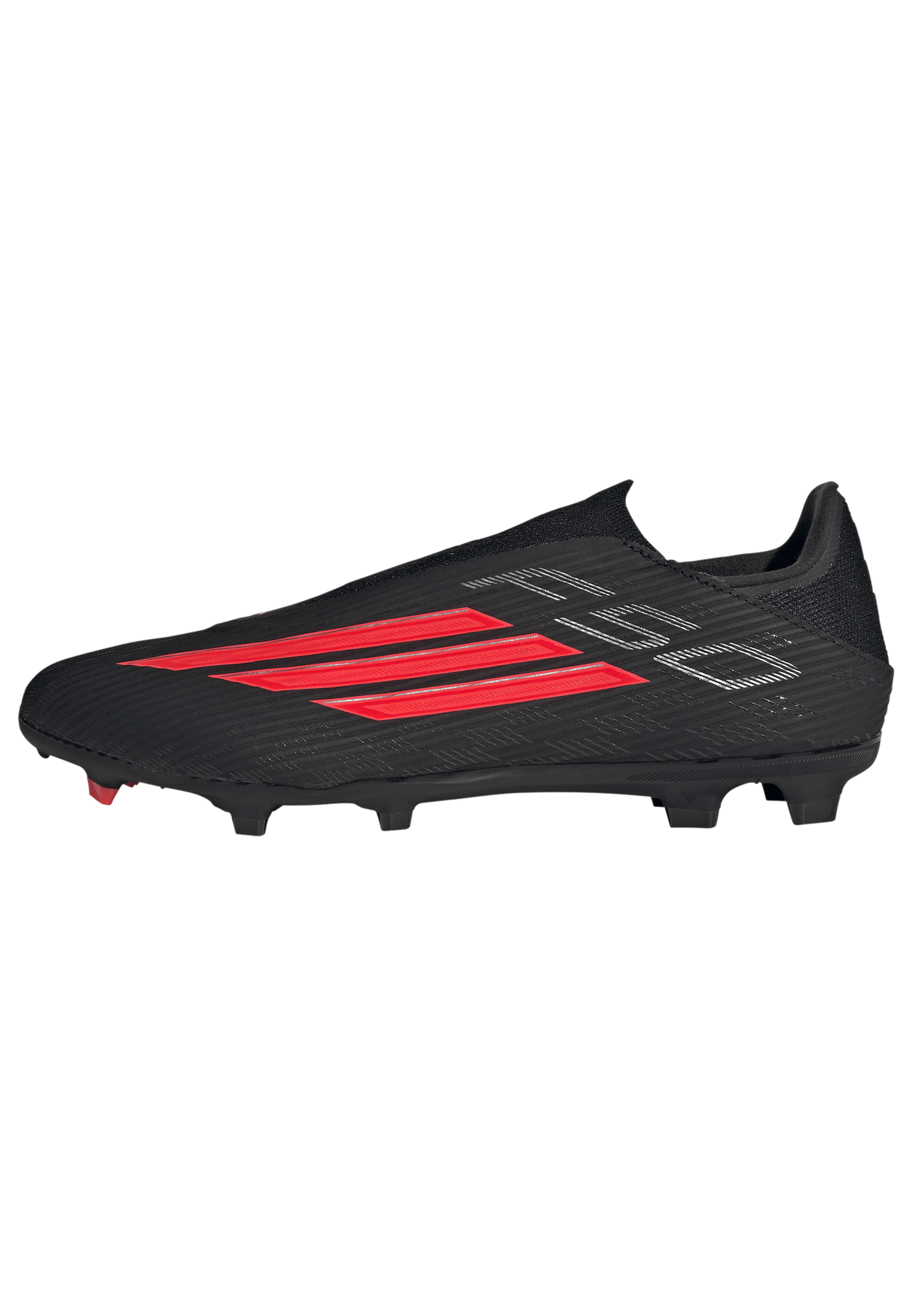 Tacos de fútbol para hombre adidas F50 League sin cordones FG/MG para terreno firme / múltiples superficies - Negro/Rojo