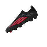 Tacos de fútbol para hombre adidas F50 League sin cordones FG/MG para terreno firme / múltiples superficies - Negro/Rojo