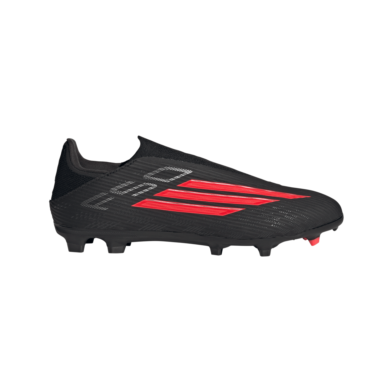 Tacos de fútbol para hombre adidas F50 League sin cordones FG/MG para terreno firme / múltiples superficies - Negro/Rojo
