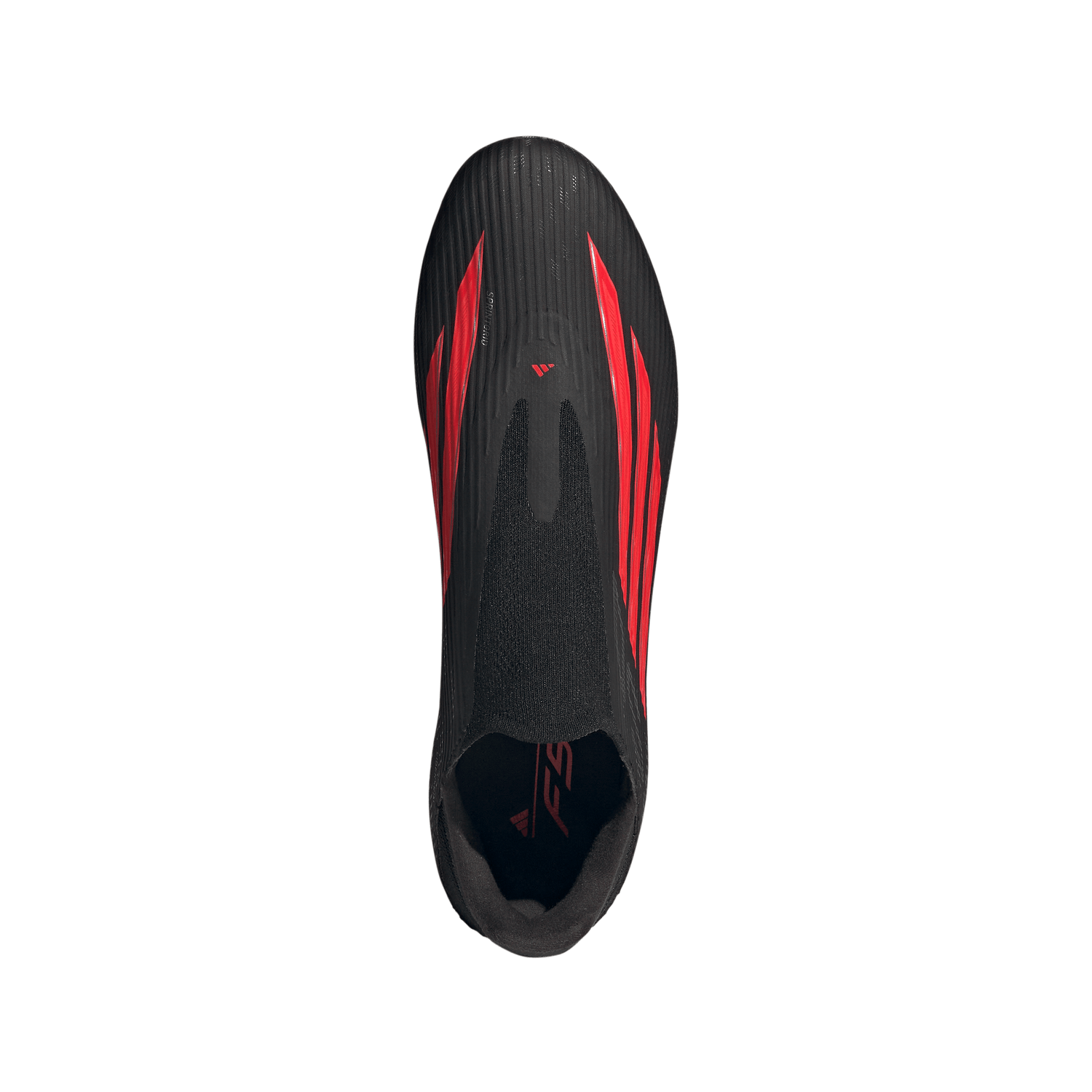 Tacos de fútbol para hombre adidas F50 League sin cordones FG/MG para terreno firme / múltiples superficies - Negro/Rojo