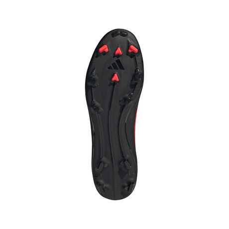 Tacos de fútbol para hombre adidas F50 League sin cordones FG/MG para terreno firme / múltiples superficies - Negro/Rojo