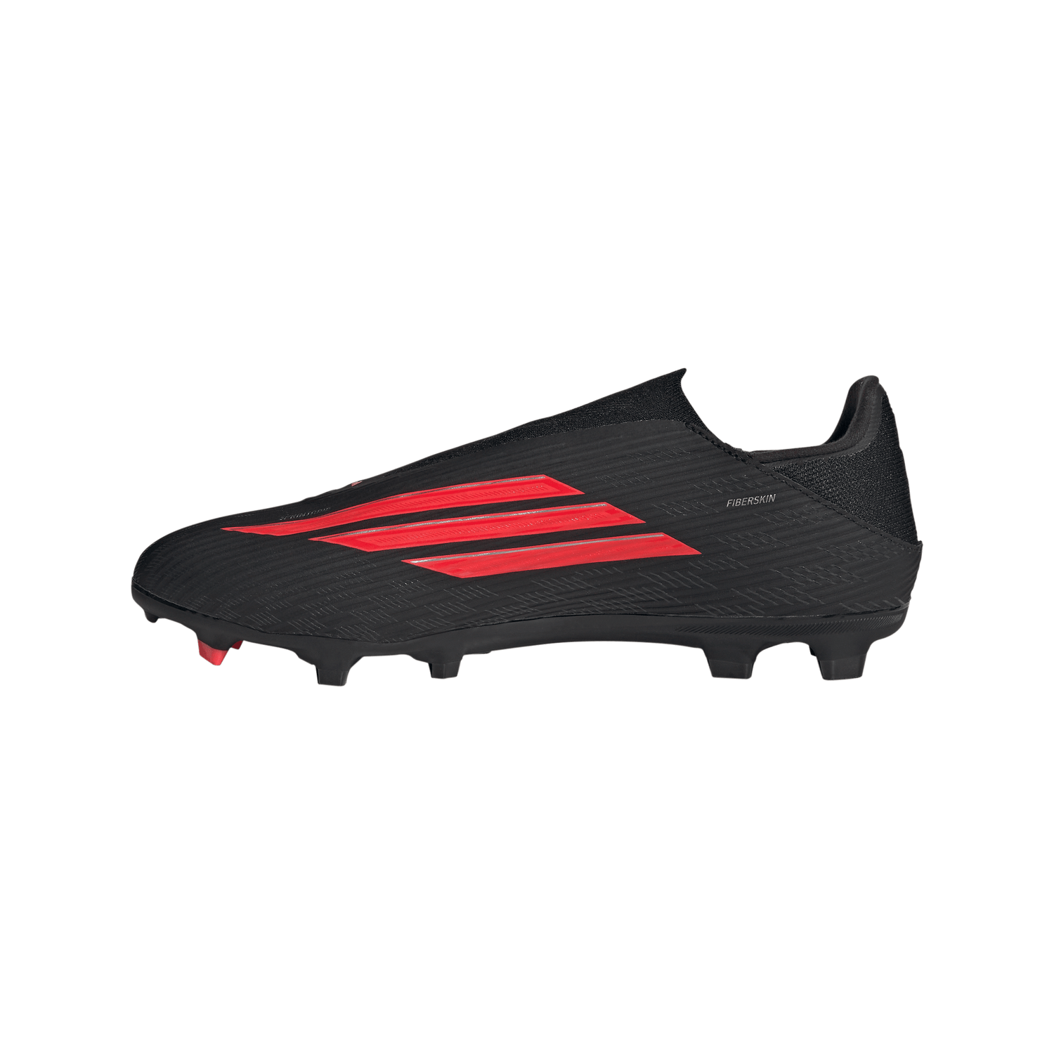 Tacos de fútbol para hombre adidas F50 League sin cordones FG/MG para terreno firme / múltiples superficies - Negro/Rojo