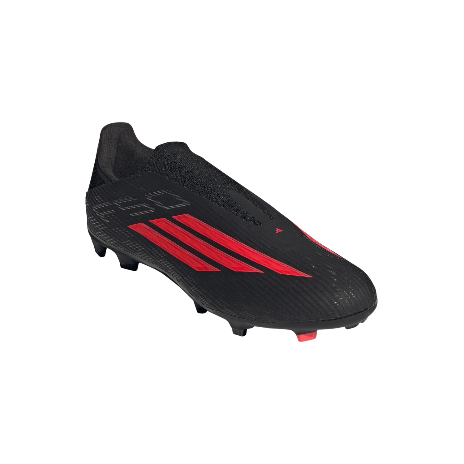 Tacos de fútbol para hombre adidas F50 League sin cordones FG/MG para terreno firme / múltiples superficies - Negro/Rojo