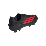 Tacos de fútbol para hombre adidas F50 League sin cordones FG/MG para terreno firme / múltiples superficies - Negro/Rojo