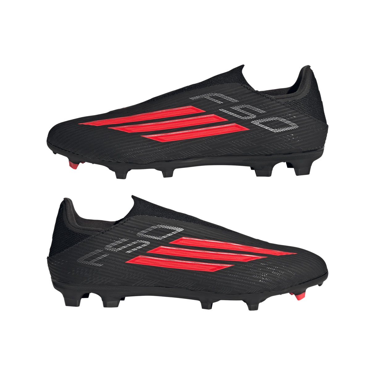 Tacos de fútbol para hombre adidas F50 League sin cordones FG/MG para terreno firme / múltiples superficies - Negro/Rojo