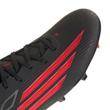 Botines de fútbol adidas F50 League FG/MG para terreno firme/múltiple para hombre - Negro/Rojo