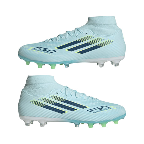adidas F50 SparkFusion League Mid Cut FG/AG Firm Ground/Artificial Ground Women's Soccer Cleats - Blue