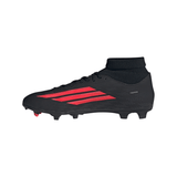 adidas F50 League Mid Cut FG/MG Tacos de fútbol para hombre (terreno firme/multiterreno) - Negro/