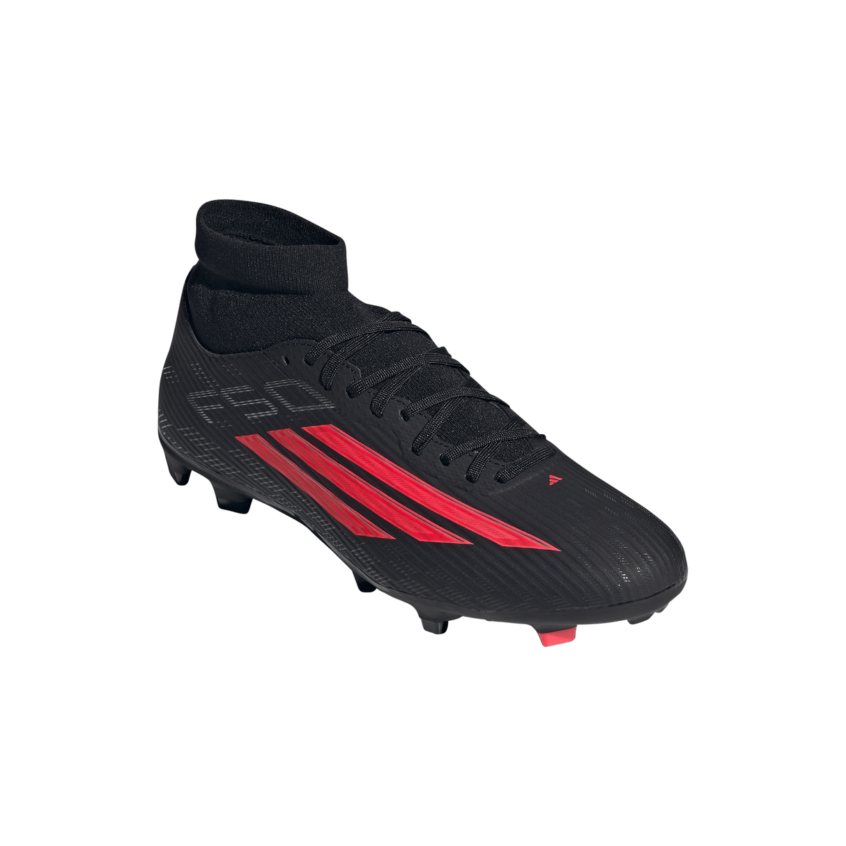 adidas F50 League Mid Cut FG/MG Tacos de fútbol para hombre (terreno firme/multiterreno) - Negro/