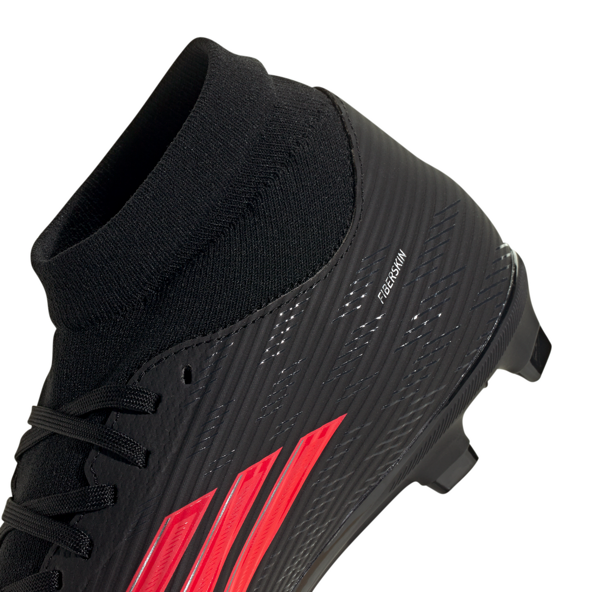 adidas F50 League Mid Cut FG/MG Tacos de fútbol para hombre (terreno firme/multiterreno) - Negro/