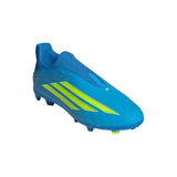 adidas F50 League Laceless FG/MG Firm Ground/Multi Ground Youth Soccer Cleats - Blue/Yellow/Aqua