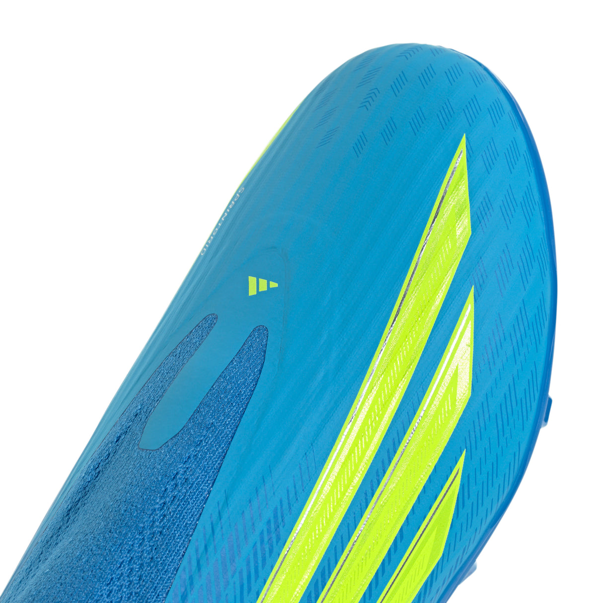 adidas F50 League Laceless FG/MG Firm Ground/Multi Ground Youth Soccer Cleats - Blue/Yellow/Aqua