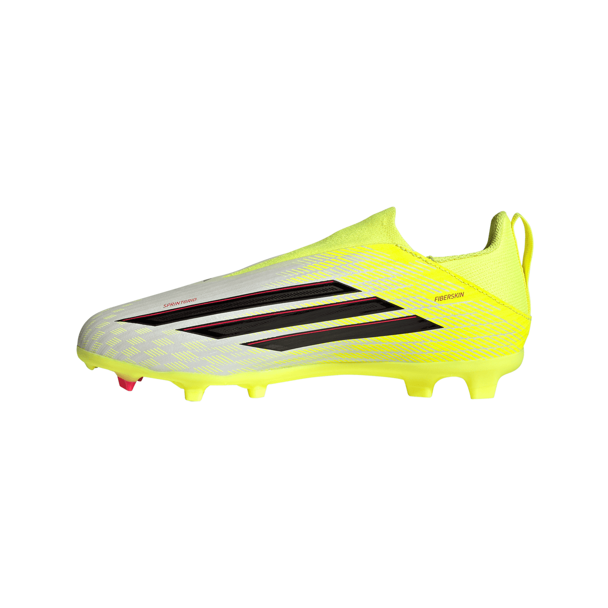 adidas F50 League Laceless FG/MG Firm Ground/Multi Ground Youth Soccer Cleats - Yellow/Black/Red