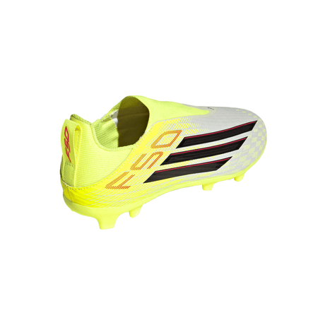 adidas F50 League Laceless FG/MG Firm Ground/Multi Ground Youth Soccer Cleats - Yellow/Black/Red