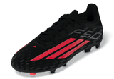 adidas F50 League FG/MG Firm Ground / Multi Ground Youth Soccer Cleats - Black/Red