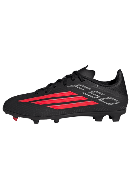 adidas F50 League FG/MG Firm Ground / Multi Ground Youth Soccer Cleats - Black/Red