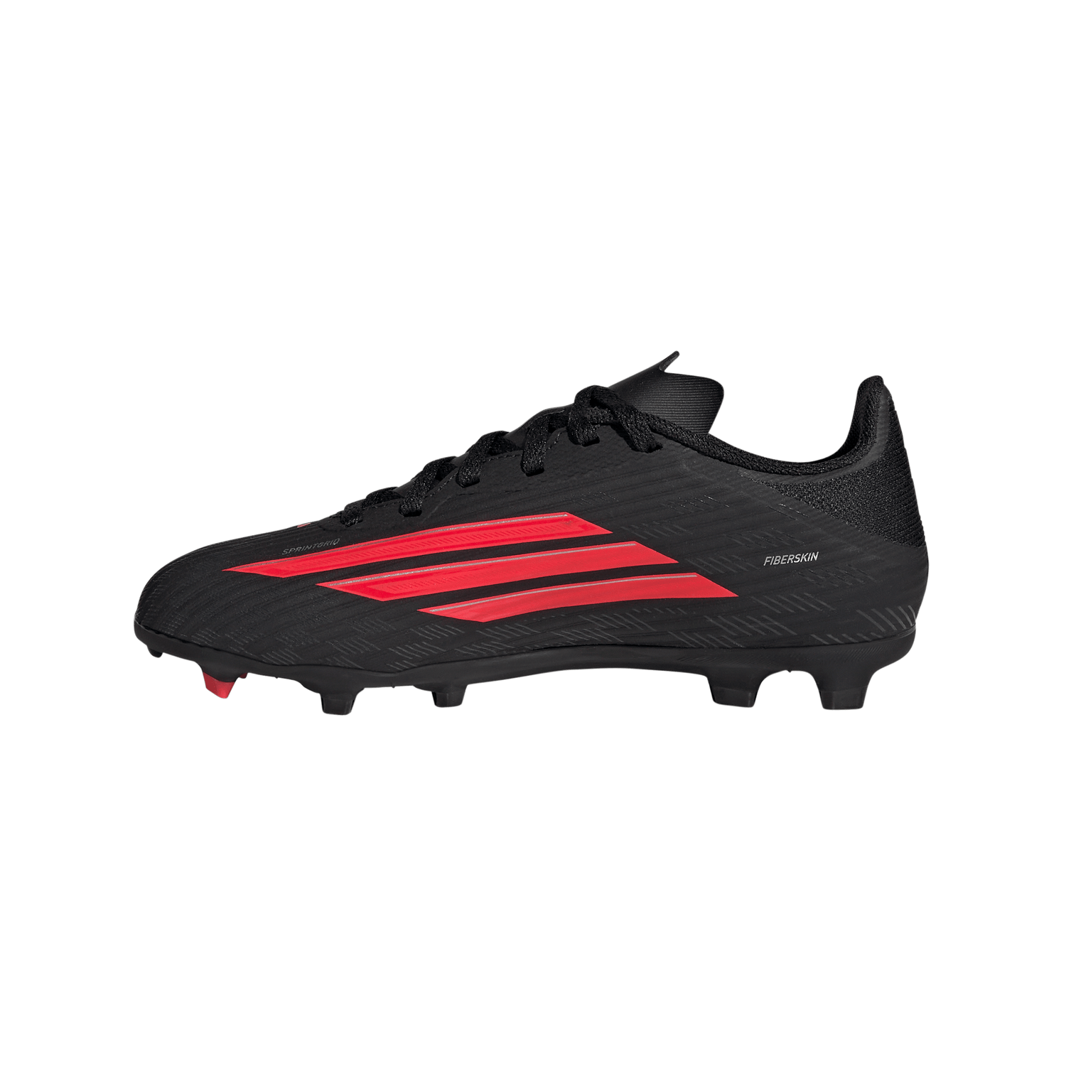 adidas F50 League FG/MG Firm Ground / Multi Ground Youth Soccer Cleats - Black/Red