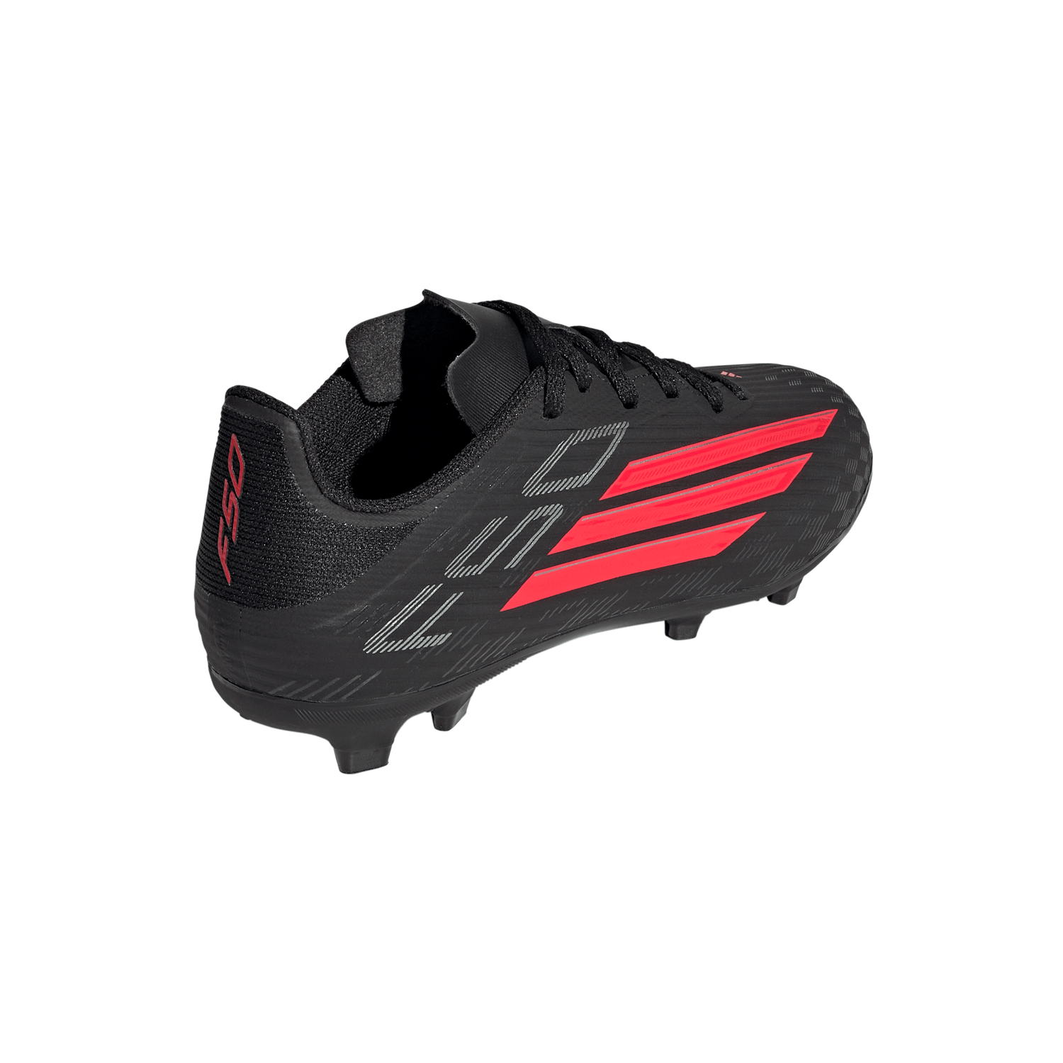 adidas F50 League FG/MG Firm Ground / Multi Ground Youth Soccer Cleats - Black/Red