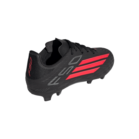 adidas F50 League FG/MG Firm Ground / Multi Ground Youth Soccer Cleats - Black/Red