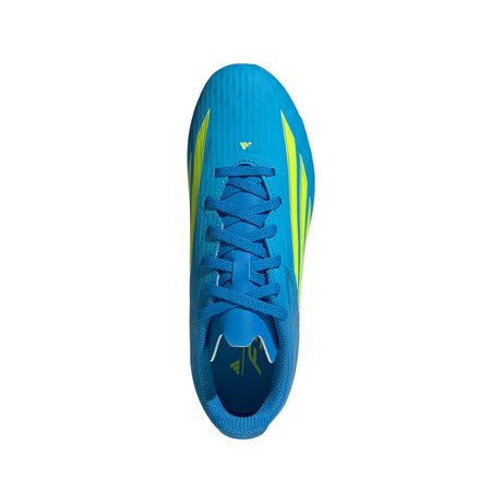 adidas F50 League FG/MG Firm Ground/Multi Ground Youth Soccer Cleats - Blue/Yellow/Aqua