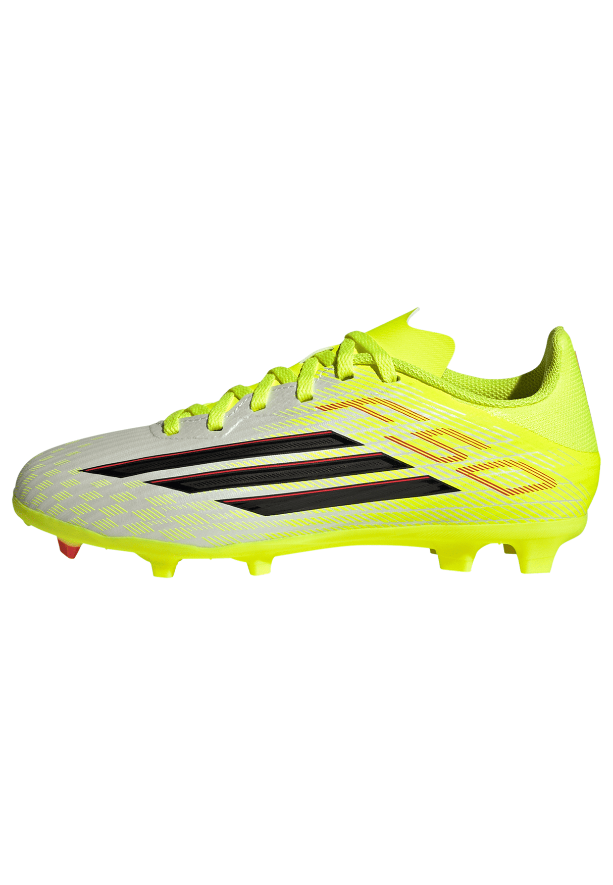 adidas F50 League FG/MG Firm Ground/Multi Ground Youth Soccer Cleats - Yellow/Black/Red