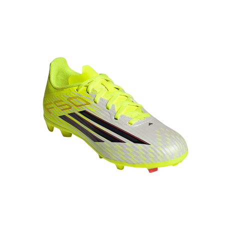 adidas F50 League FG/MG Firm Ground/Multi Ground Youth Soccer Cleats - Yellow/Black/Red