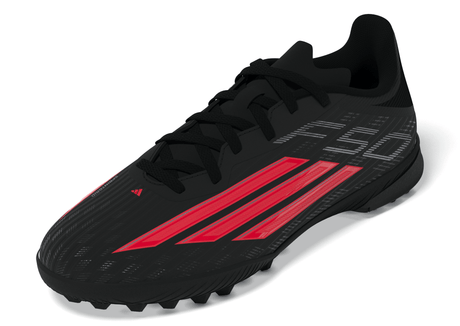 adidas F50 League TF Turf Youth Soccer Cleats - Black/Red